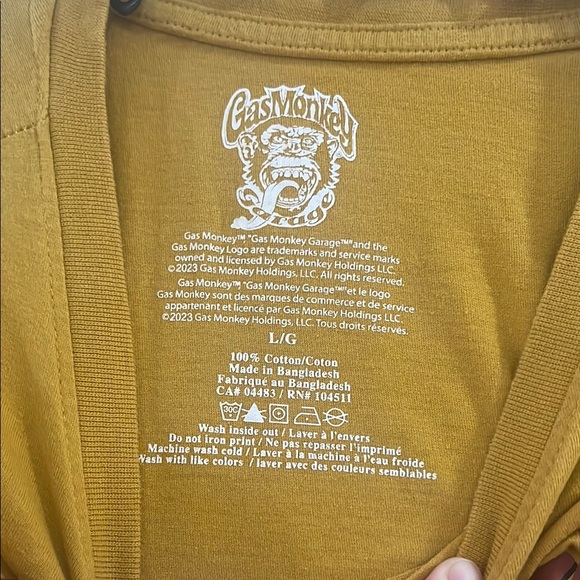 Yellow Short Sleeve Tee with Vintage Graphic - Picture 2 of 4